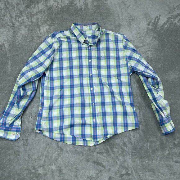Southern Tide Mens L Classic Fit Plaid Button-Down Shirt *Hemmed* a0202 - Picture 1 of 8